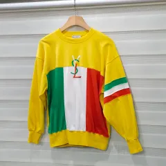 90s YVES SAINT LAURENT イヴ・サンローラン ヴィンテージ スウェット - ウィメンズMのサムネイル