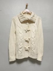 ピンクハウス 生成ケーブル編みセーラーカーディガン - メルカリ
