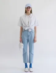 グローブ SOIL PANTS ストレート スリムフィット デニム パンツ S 新品のサムネイル