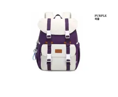 新品 バックパック 学生バッグ ビジネスバッグ FA881 ポイント キーホルダー PURPLE パープルのサムネイル