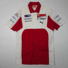 美品 イタリア製 PUMA DUCATI 企業ロゴ ピットシャツ US:M - メルカリ