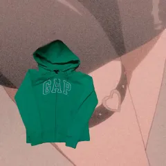 Vintage GAP グリーンハート フードジップアップ
