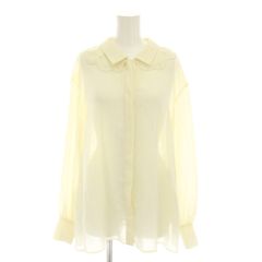 美品】Rene ルネ ケープブラウス ネイビー×ホワイト 完売品 パール