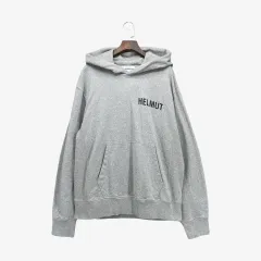 (Men XL) Helmut Lang ヘルムート・ラング コットン フーディー Tシャツ ライト グレー MTB0682のサムネイル