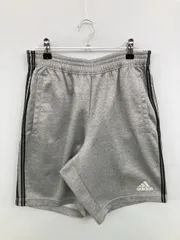 adidas アディダス スウェットパンツ グレー 無地 ワンポイント ブランドロゴ ライン柄 スタンダード レギュラー ウエストゴム・紐