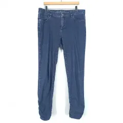 マイケルコース レディース シャーリング スリムフィット ストレッチ デニムパンツ ブルー (HU25127)のサムネイル