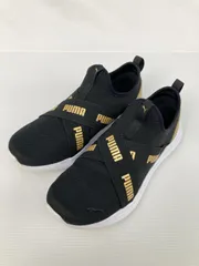 PUMA プーマ スリッポン 23 ブラック ブランドロゴ