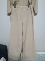 特別なコート + ワイドパンツ セットアップ