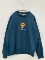 33 DEGREES スウェット MEDIUM ブルー スウェット コットン 裏起毛 刺繍 長袖