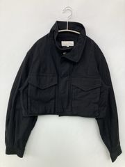 MOUSSY 마우지 밀리터리 재킷 F 블랙 코튼 무지 후드 없음 버튼 고정
