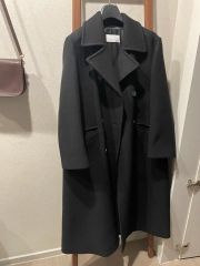 Ninegroundナイングラウンドロングウールチェスターコートブラック黒 