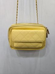 TORY BURCH スマホショルダーバッグ イエロー キルティング - メルカリ