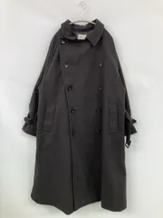 EMMA CLOTHES エマクローズ トレンチコート S ブラック 無地 ロング丈 フードなしのサムネイル