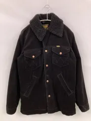 Wrangler ラングラー ブルゾン S ブラック コーデュロイ ボア 無地 ワンポイント ブランドロゴ ショート丈 フードなし ボタン留めのサムネイル