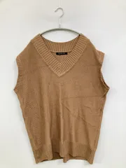 Capsule Color ベスト M ブラウン 無地