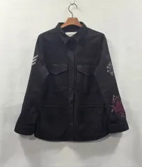 1740 ZADIG&VOLTAIRE ザディグ・エ・ヴォルテール マウンテンパーカー ブラック 刺繍のサムネイル