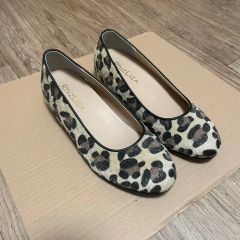 シャテル レオパード柄ハラコフラットシューズ 37 - メルカリ