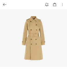新品 A.P.C. アーペーセー グレタ レディース ギャバジン トレンチ コートのサムネイル