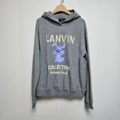 ランバン うさぎ フード付きTシャツ グレー (M)のサムネイル
