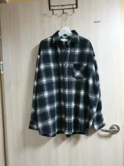 ユニセックス CHECK 起毛 ジャケット シャツ シャツ 9万円台
