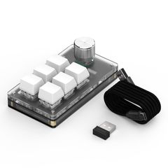 SIKAI CASE One-Handed Keyboard, Standard Model, Programmable Mechanical Keyboard [Bluetooth Connection, Layered, 1 Knob, No RGB], 6 Keys, Left-Handed Gaming Keyboard, One-Handed, Replaceable Key Switches, DIY Customizable Keys...
