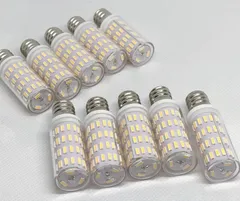 オリジナル 高輝度 高品質 10個 シャンデリア 用 E12 口金 LED バルブ 電球 2700k 電球色 12V 24V 兼用 無極性 三菱ふそう キャンター ファイター スーパーグレート UD クオン アトラス コンドル ビックサム 調光対応のサムネイル