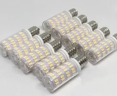 オリジナル 高輝度 高品質 10個 シャンデリア 用 E12 口金 LED バルブ 電球 2700k 電球色 12V 24V 兼用 無極性 アトラス エアロキング ハイデッカー セレガ Jバス　ダンプ トレクス