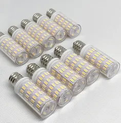 オリジナル 高輝度 高品質 10個 シャンデリア 用 E12 口金 LED バルブ 電球 2700k 電球色 12V 24V 兼用 無極性 レトロ デコトラ サロンバス トラック野郎 デコトラ 男の城 観光 照明器具 調光対応のサムネイル