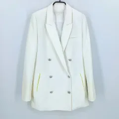 エゴイスト レディース 秋冬 微ストレッチ ジャケット アイボリー 88-165 (HU44311)のサムネイル