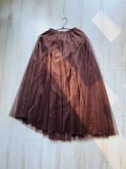 美品】IENA イエナ リボンチュチュスカート 茶 36 - メルカリ