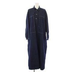 オアスロウ orslow シャツワンピース デニム 長袖 デニム 1 ネイビー