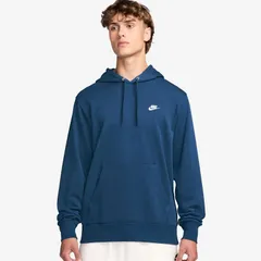 NIKE(ナイキ) ナイキ クラブ FT プルオーバー L/S フーディ スポーツスタイル ウェア スウェットシャツ FN3867、(476)コートブルー