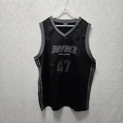 차94 NERDY ユニセックス スポーティー ジャージ スリーブレス トップス Lのサムネイル