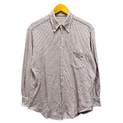 ブルネロクチネリ BRUNELLO CUCINELLI シャツ カジュアルシャツ ボタンダウンカラー チェック柄 長袖 赤 レッドのサムネイル