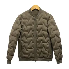 コムサイズム COMME CA ISM ダウンジャケット 長袖 無地 フェザー混 47-21DR01 S カーキのサムネイル