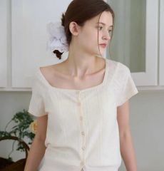 euw✴︎Nuance Collar Gilet/Beige✴︎フリル袖ベスト✴︎S - メルカリ