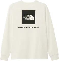 ザ・ノース・フェイス THE NORTH FACE アウトドア ロングスリーブバックスクエアロゴティー レディース 長袖 ロングTシャツ トップス 速乾 シンプル 普段着 部屋着 コットンライク ニット生地  NTW32442 WX ホワイトミックスグレー