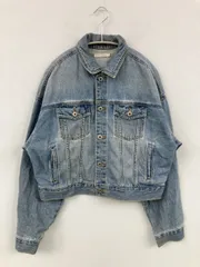 BROWNY STANDARD ブラウニースタンダード デニムジャケット F ブルー 無地 フードなし ボタン留め