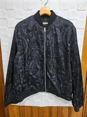 H&M パターン ブラック ブルゾン ジャケット