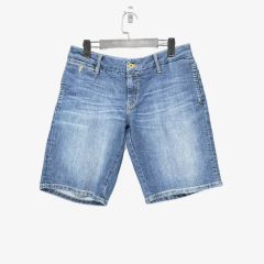 90s 古着 トミーヒルフィガー ビッグロゴ デニム ハーフパンツ 36 