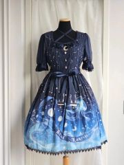 イノセントワールド キラキラ星 ハイウエスト JSK ネイビー