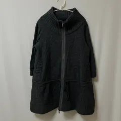 S DKNY NEW YORK レディース ウール カーディガン ロング丈 ニット コート