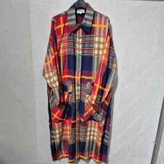 ラルフローレンPOLO チェック柄ロングコード フリンジ付き - メルカリ