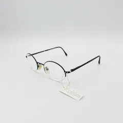 14 5) MAX MARA マックスマーラ ギークシック メタル ハーフリム メガネのサムネイル