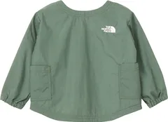ザ・ノース・フェイス THE NORTH FACE アウトドア フィールドスモック ベビー 赤ちゃん キッズ 子ども トップス 羽織 撥水 キャンプ 公園 外遊び 砂場 お出かけ イージーケア ボタン付き ロゴ  NPB22501 DG ダックグリーン