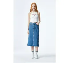 トミーヒルフィガー Tommy Hilfiger トミー ジーンズ TOMMY JEANS 秋冬 デニム ロング スカート 66のサムネイル