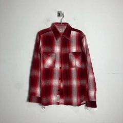 HOUSTON ヒューストン 開襟 オンブレチェックシャツ - メルカリ