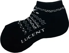 ルーセント LUCENT テニス Men's ソックス ベリーショート メンズ 男性 ブラック 黒色 靴下 抗菌防臭加工 着替え 部活 クラブ サークル トレーニング  XLN3039 ブラック