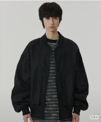 Lapiis Heavy wool gabardine blouson 02 黒 - メルカリ