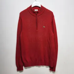ラコステ LACOSTE ハーフジップ ニット セーター L